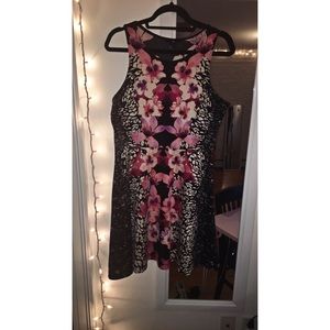 CLOSET SALE 💗 H&M Floral/Cheetah Dress L